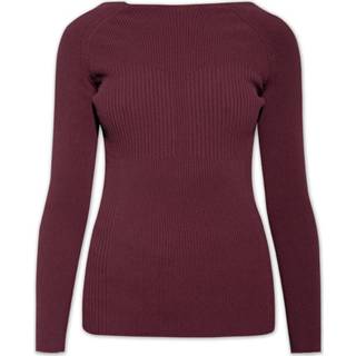 👉 L vrouwen rood Eliza ribbed top
