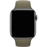 👉 Sportband kaki siliconen unisex groen Sport Band voor Apple Watch Series 1-7 / SE - 42/44/45 mm Khaki 190199260467