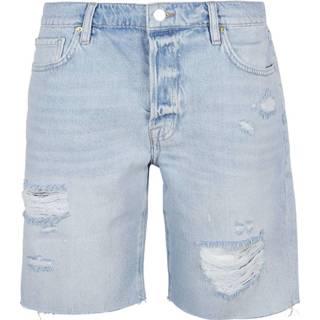 👉 Bermuda W25 W26 vrouwen blauw LE Slouch Cutoff Shorts