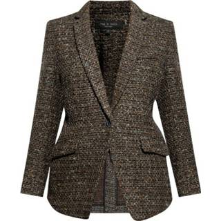 👉 Blazer vrouwen beige Tweed