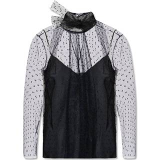 👉 Vrouwen zwart Top with polka dots