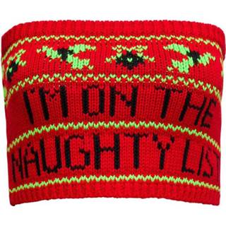 👉 Sleeveless vrouwen rood Christmas Jupers Crop Top