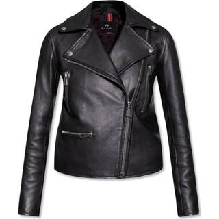 👉 Biker jacket leather m vrouwen zwart