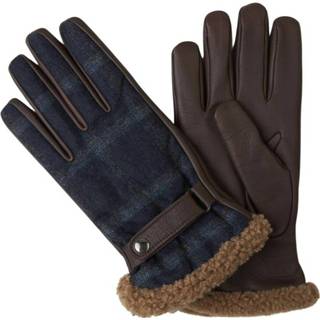 👉 Glove leather vrouwen blauw Cashmere Gloves 1648118420861