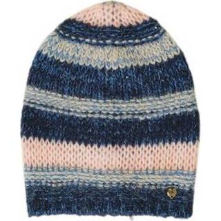 👉 Onesize vrouwen blauw Gorro con rayas