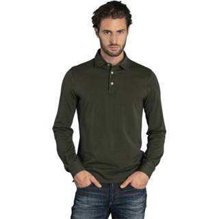 👉 Polo Sweater male groen 1648099426227