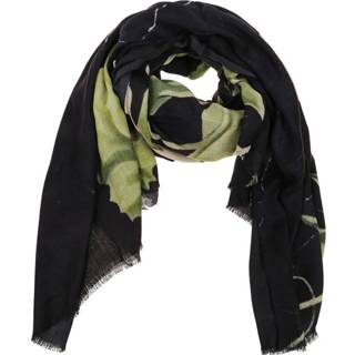 👉 Onesize vrouwen zwart Lana Double Face Scarf