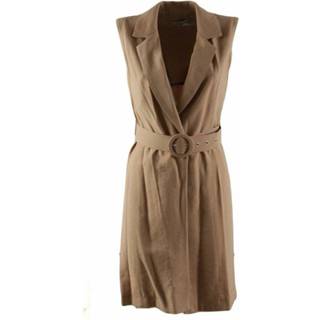 👉 Gilet l vrouwen bruin lungo