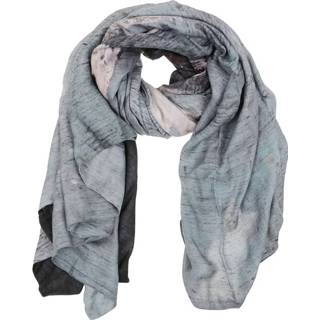 👉 Onesize vrouwen grijs AVA Double Face Foulard 140X140 1648097414424