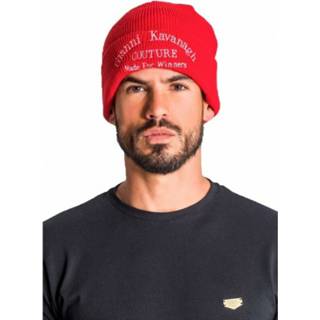 👉 Beanie onesize male rood With Gk Couture Logo 5607399057728