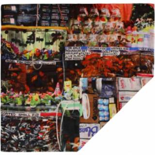 👉 Sjaal onesize vrouwen rood chech marché poissons 1.4x1.4 Ava Le double 11955092