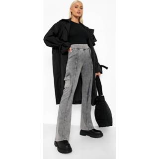👉 Legging Geribbelde Acid Wash Gebleekte Leggings Met Biezen