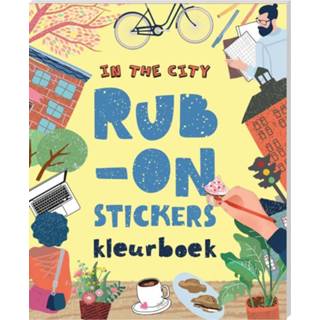 👉 Kleurboek Rub-on-stickers Kleurboeken - In the City 9789464322705