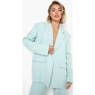 👉 Baggy Drop Schouder Blazer, Sage