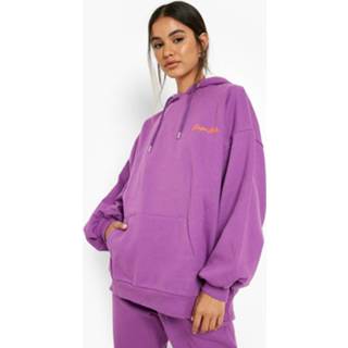 👉 Geborduurd Design Studio Trainingspak Met Capuchon, Jewel Purple