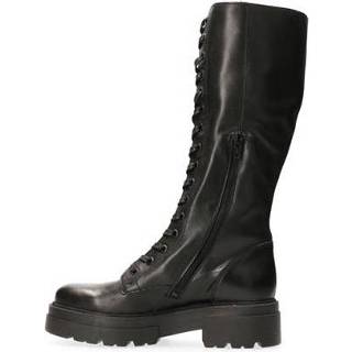 👉 Veterboots leer vrouwen zwart Ziggy Hoge Veterboot 8720602500808