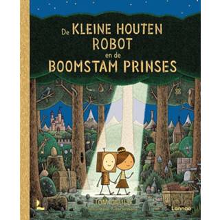 👉 Boomstam houten De kleine robot en prinses 9789401482240