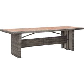 👉 Terrastafel acaciahout active Tuintafel 240x90x74 cm poly rattan en massief 8720286086384