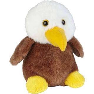 Knuffel pluche kinderen dieren Amerikaanse Zeearend roofvogel van 12 cm