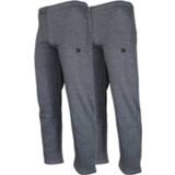 👉 Joggingbroek grijs active mannen Donnay Heren - 2-Pack Nigel Donkergrijs gemêleerd 8717528144605