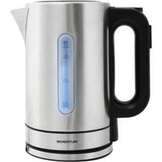 👉 Waterkoker zwart RVS active Inventum HW817D Snoerloze 2200W 1.7L RVS/Zwart 8712876104943
