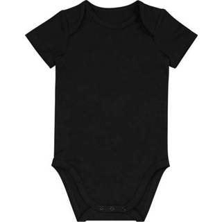 👉 Rompertje zwart baby meisjes katoen HEMA Romper Met Stretch (zwart)