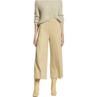 👉 Vrouwen beige Cozy Wide Leg Culotte