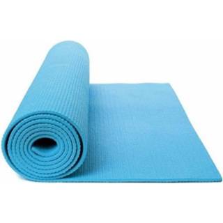 👉 Sportmat blauwe Lichtblauwe yogamat/sportmat 180 x 60 cm