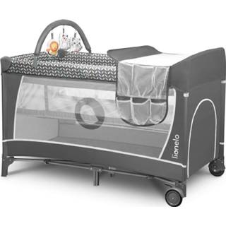👉 Reisbed grijs jongens Lionelo Reisbedje Flower Scandi 5902581658777