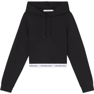 👉 Hoodie s vrouwen zwart Calvin Klein Contrast Tape Milano Dames 8719855799633 100001800002