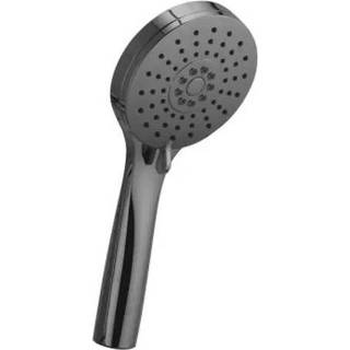 👉 Handdouche zwart chroom Losse Salenzi 3 Standen Rond 10 cm 8719304723387