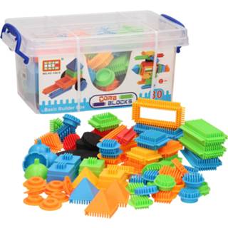 👉 Houten blok Bristle Blokken in Opbergbox, 80dlg.