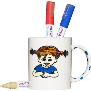 👉 Stuks active Panduro Junior DIY kit - paint your own Pippi mug 7320188030228