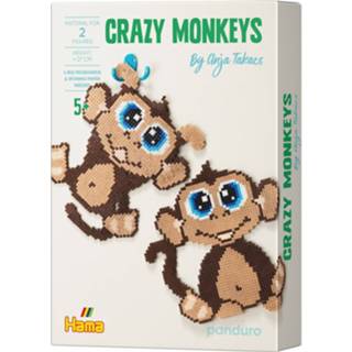 👉 Strijkkraal stuks active Hama Midi - strijkkralen set 6000 crazy monkeys 7320188031089