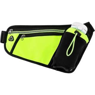 Heuptas fluorescerend groen active Triangle Sports Running mobiele telefoon waterfles tas, maat: 10 inch (fluorescerend groen)