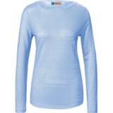 👉 Shirt ronde hals wit en streepdessin WALL London