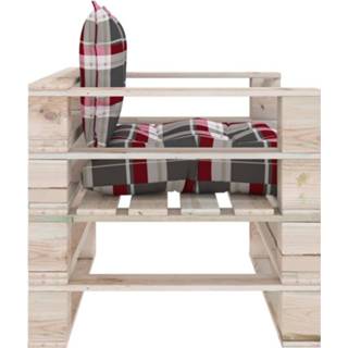 👉 Tuinbank active groene grenenhout met kussens pallet 8720286304457