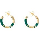 👉 Resin goud onesize vrouwen geel Positano and gold plated mini hoop earrings 3700764040706