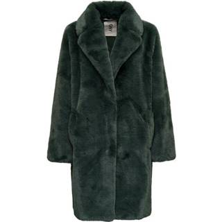 👉 Vrouwen groen Long Fur jacket 1988020002138