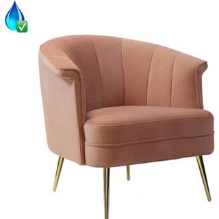 👉 Fauteuil roze active Tyrnava Velvet, 8720526159496