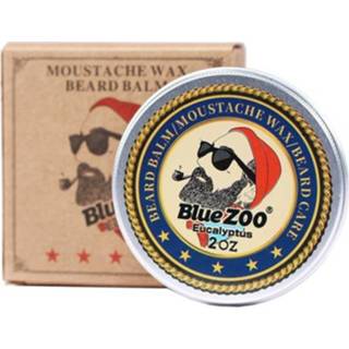 👉 Beeswax blauw oranje active Blue ZOO Moisturizing Beard Shape Organic Care Balm, Size:7.1×2.7cm(Sweet orange)