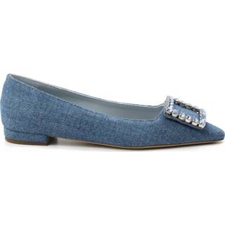 👉 Shoe vrouwen blauw Flat shoes