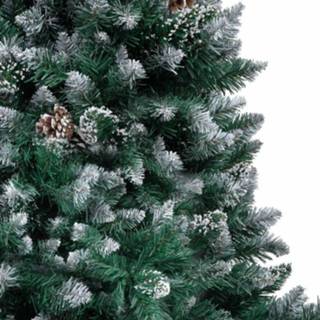 👉 Kunstkerstboom met dennenappels en witte sneeuw 180 cm