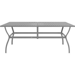 👉 Tuintafel 190x80x72 cm staal antraciet