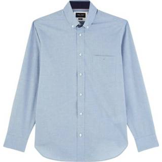 👉 L male blauw Chemise coudières fleuries