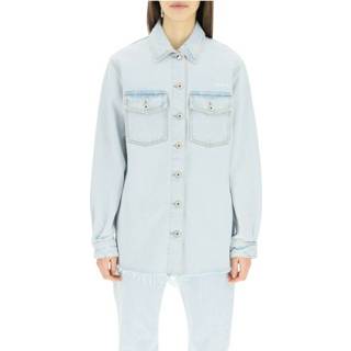 👉 Denim shirt vrouwen blauw