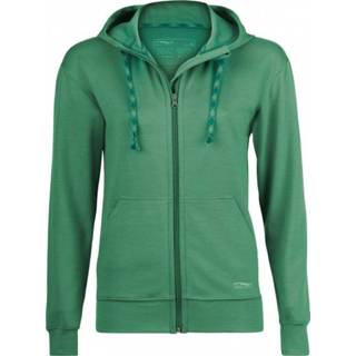 👉 Engel Sports - Women's Kapuzenjacke Langarm - Merinovest maat XXL, olijfgroen/groen