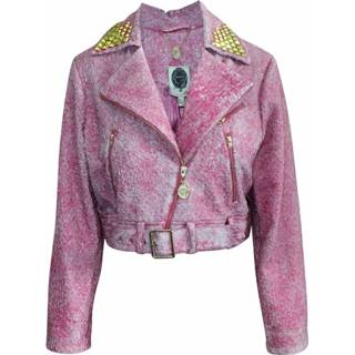 👉 Biker jacket vrouwen roze