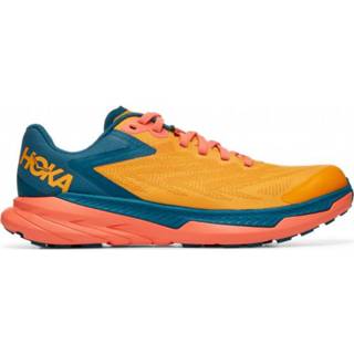 👉 Hoka - Women's Zinal - Trailrunningschoenen maat 10 - Regular, oranje/blauw