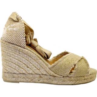 👉 Canvas vrouwen beige Sandalo Incrociato